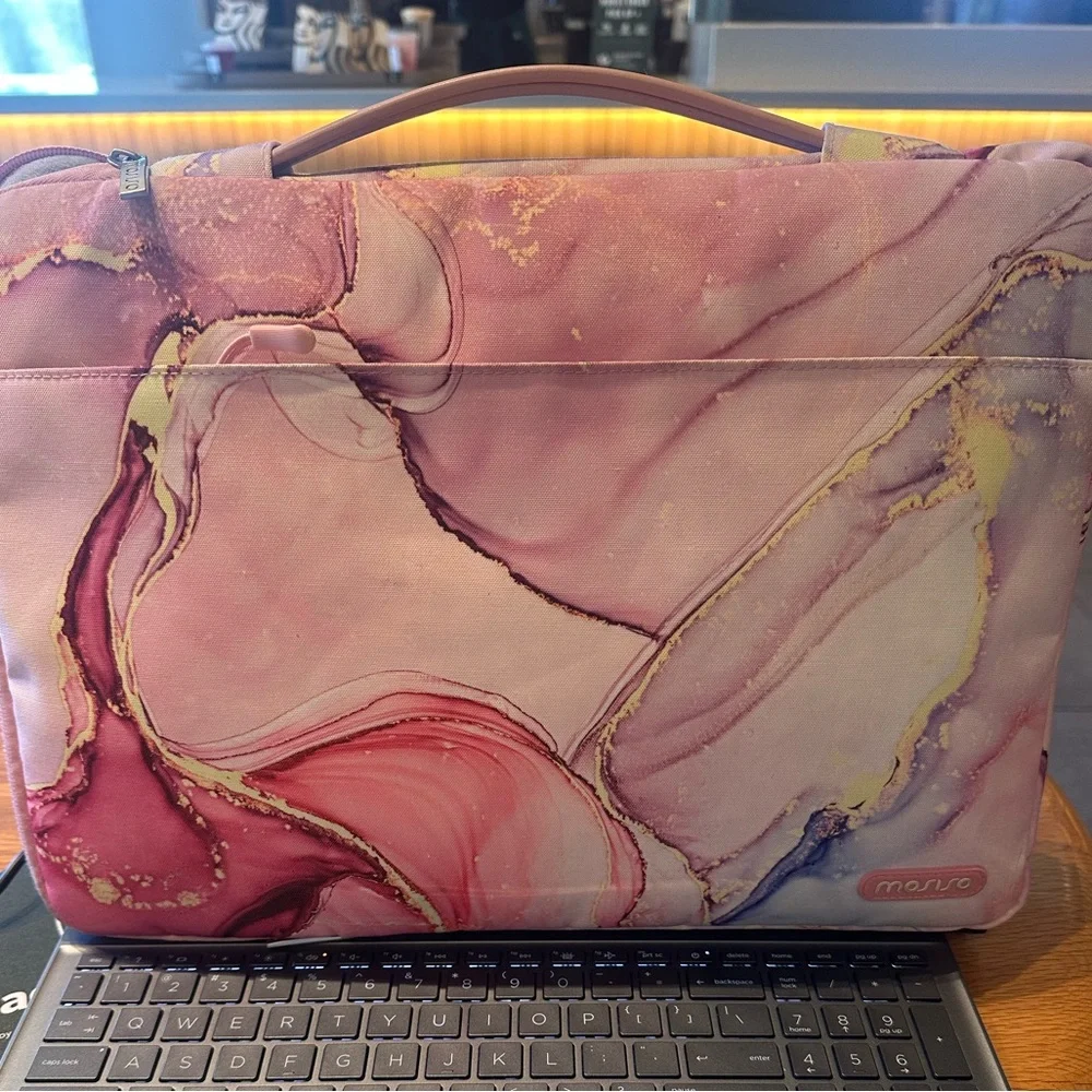 Pink Marble Laptop Sleeve